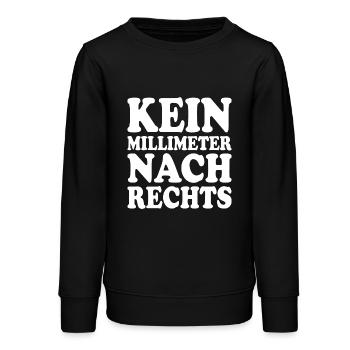 kein millimeter nach rechts - Teenager Organic Sweatshirt Mini Changer von Stanley/Stella - Schwarz - Vorne - AI Model Teenager Male light (155cm)