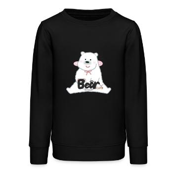 Bear - Teenager Organic Sweatshirt Mini Changer von Stanley/Stella - Schwarz - Vorne - AI Model Teenager Male light (155cm)