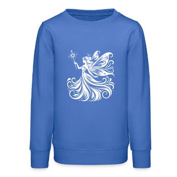 Fée mystique aux ailes détaillées - Sweat ado bio Stanley/Stella - carolina blue - Devant - AI Model Teenager Male dark (155cm)