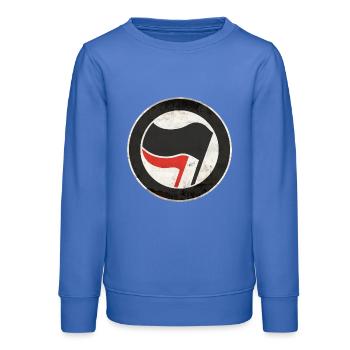 ANTIFA - Sweat ado bio Stanley/Stella - carolina blue - Devant - AI Model Teenager Male dark (155cm)