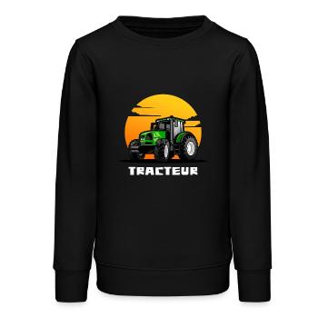 Traktor / Traktor / Traktor - Teenager Organic Sweatshirt Mini Changer von Stanley/Stella - Schwarz - Vorne - AI Model Teenager Male light (155cm)