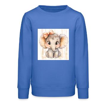 Mignon bébé éléphant - T-shirt mignon pour enfants - Sweat ado bio Stanley/Stella - carolina blue - Devant - AI Model Teenager Male dark (155cm)