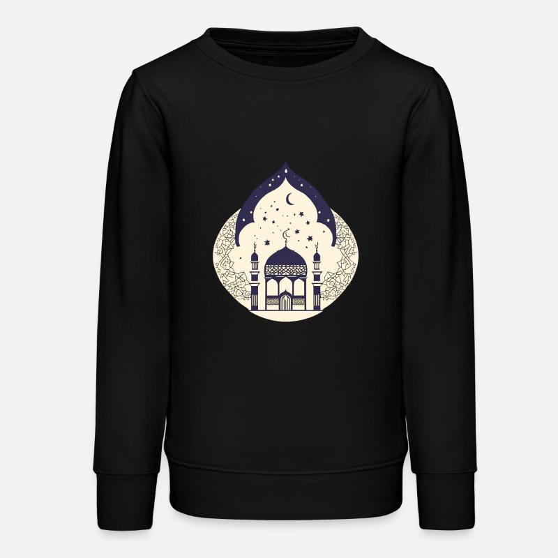 Ramadan Geschenk Eid Mubarak Islam Allah Muslim - Teenager Organic Sweatshirt Mini Changer von Stanley/Stella - Schwarz
