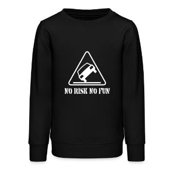 No Risk No Fun Lustig Geschenk Auto Tuning - Teenager Organic Sweatshirt Mini Changer von Stanley/Stella - Schwarz - Vorne - AI Model Teenager Male light (155cm)
