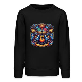 Live Concert Logo - Teenager Organic Sweatshirt Mini Changer von Stanley/Stella - Schwarz - Vorne - AI Model Teenager Male light (155cm)