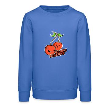 Saure Kirsche - Teenager Organic Sweatshirt Mini Changer von Stanley/Stella - carolina Blue - Vorne - AI Model Teenager Male dark (155cm)