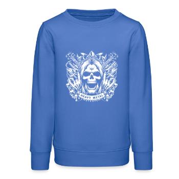 Métal lourd - Sweat ado bio Stanley/Stella - carolina blue - Devant - AI Model Teenager Male dark (155cm)