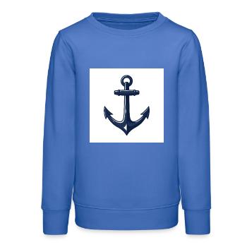 Drop anchor, cast off – adventure on the high seas - Teens Organic Sweatshirt by Stanley/Stella - carolina blue - Front - AI Model Teenager Male dark (155cm)