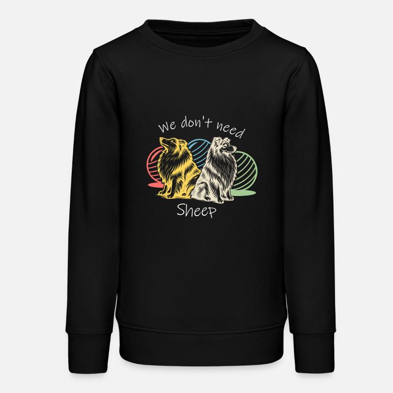 Driftball (coloré) avec texte - Sweat ado bio Stanley/Stella - noir
