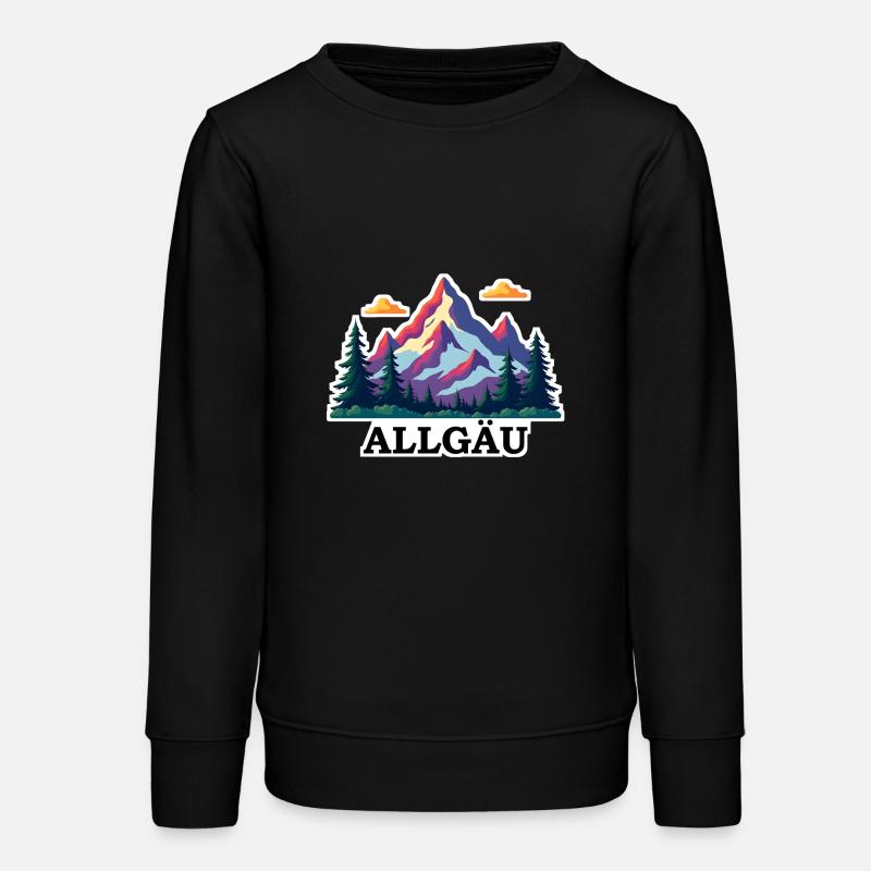Allgäu coloré - Sweat ado bio Stanley/Stella - noir