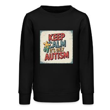 Autismus - Teenager Organic Sweatshirt Mini Changer von Stanley/Stella - Schwarz - Vorne - AI Model Teenager Male light (155cm)