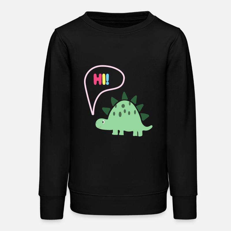 Hi Dino - Idea de regalo - Moda infantil - Sudadera juvenil orgánica de Stanley/Stella - negro