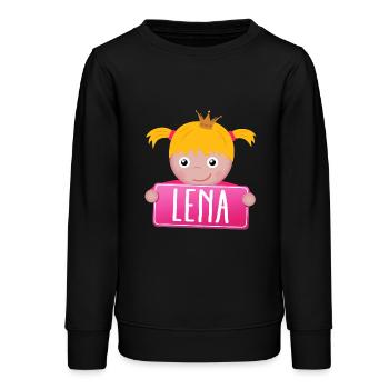 Little Princess Lena - Sweat ado bio Stanley/Stella - noir - Devant - AI Model Teenager Male light (155cm)