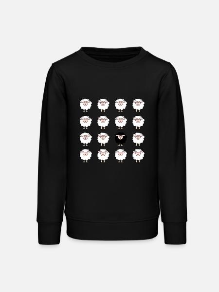 Schaf - Teenager Organic Sweatshirt Mini Changer von Stanley/Stella - Schwarz