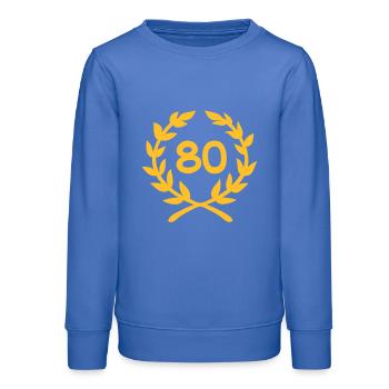 80 - Teenager Organic Sweatshirt Mini Changer von Stanley/Stella - carolina Blue - Vorne - AI Model Teenager Male dark (155cm)