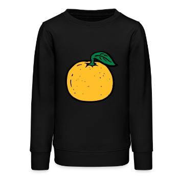 orange - Teenager Organic Sweatshirt Mini Changer von Stanley/Stella - Schwarz - Vorne - AI Model Teenager Male light (155cm)