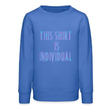 Individuelles Design Fun Spruch - Teenager Organic Sweatshirt Mini Changer von Stanley/Stella - carolina Blue - Vorne - AI Model Teenager Male dark (155cm)