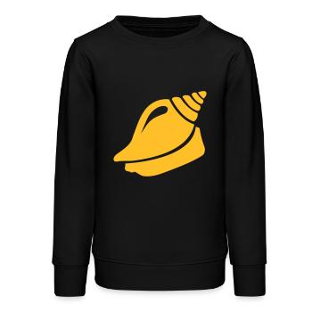 Shell - Teens Organic Sweatshirt by Stanley/Stella - black - Front - AI Model Teenager Male light (155cm)