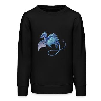 Blue Dragon - Sweat ado bio Stanley/Stella - noir - Devant - AI Model Teenager Male light (155cm)