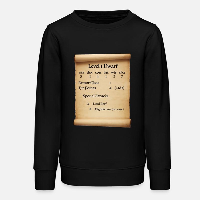 Niveau 1 Nain - Sweat ado bio Stanley/Stella - noir