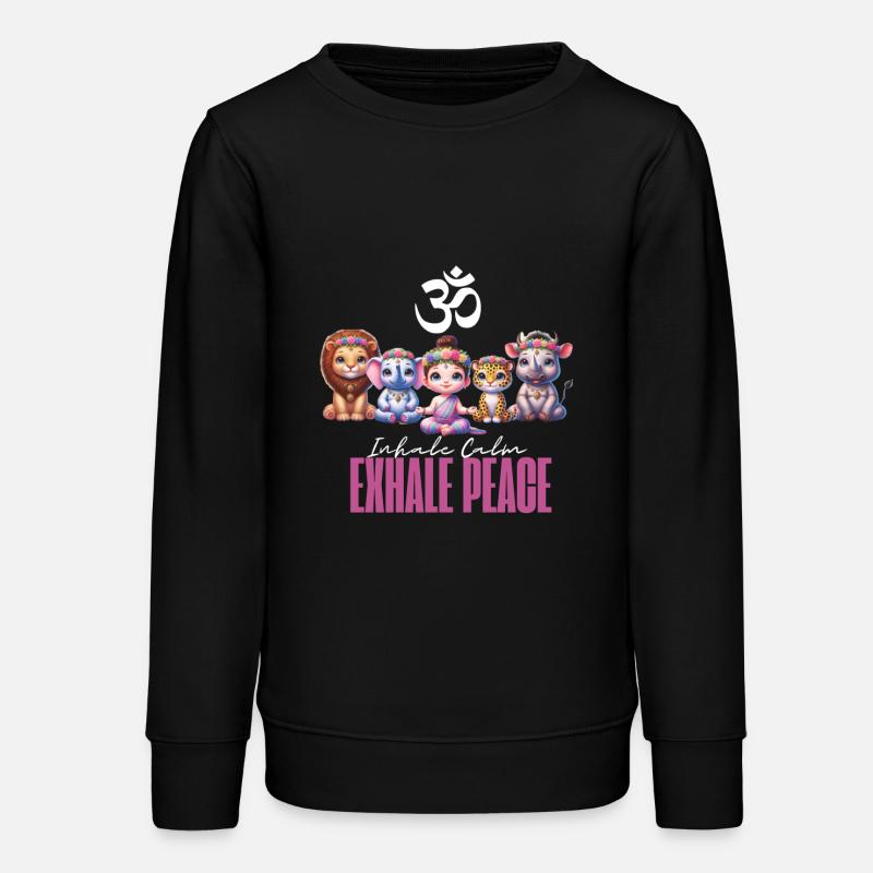 Escouade de méditation - Sweat ado bio Stanley/Stella - noir