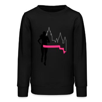 Marathon - Mayence - coureur - Exécuter - Run - 3C - Sweat ado bio Stanley/Stella - noir - Devant - AI Model Teenager Male light (155cm)