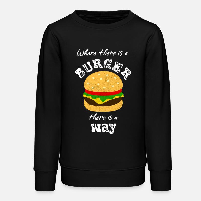 Hamburger à hamburger - Sweat ado bio Stanley/Stella - noir
