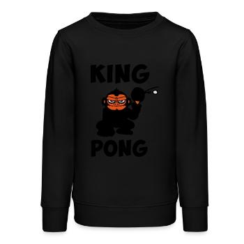 ping pong Tischtennis, lustige Stimmung - Teenager Organic Sweatshirt Mini Changer von Stanley/Stella - Schwarz - Vorne - AI Model Teenager Male light (155cm)