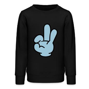 hand_comic_02 - Sweat ado bio Stanley/Stella - noir - Devant - AI Model Teenager Male light (155cm)