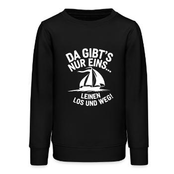 Leinen los und nichts wie weg! - Teenager Organic Sweatshirt Mini Changer von Stanley/Stella - Schwarz - Vorne - AI Model Teenager Male light (155cm)