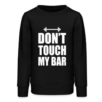 Dont touch my bar - Teenager Organic Sweatshirt Mini Changer von Stanley/Stella - Schwarz - Vorne - AI Model Teenager Male light (155cm)