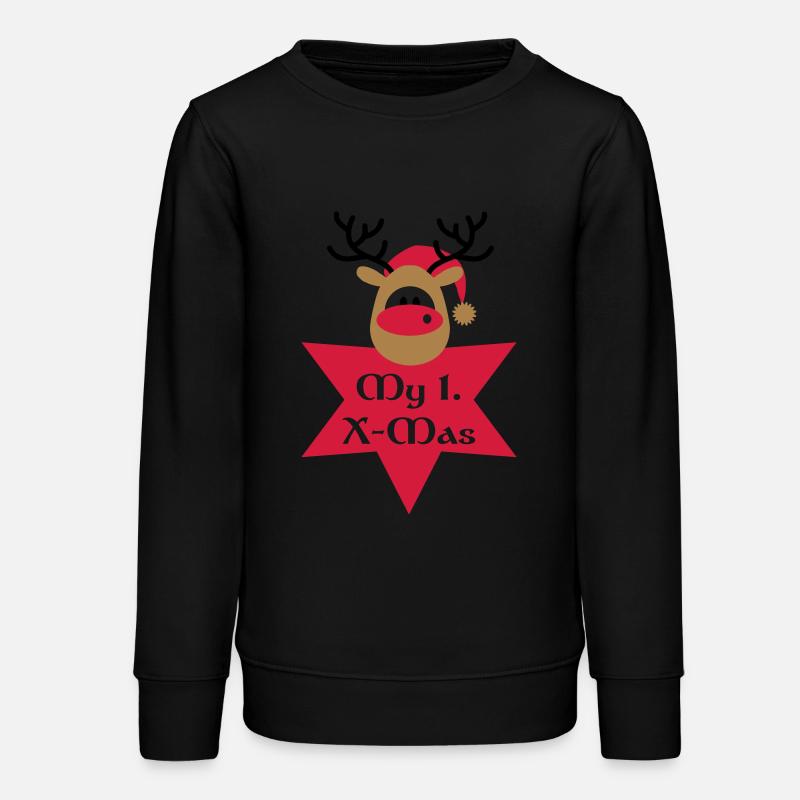 my first Christmas - Teens Organic Sweatshirt by Stanley/Stella - black