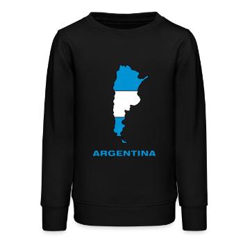 argentina - Sweat ado bio Stanley/Stella - noir - Devant - AI Model Teenager Male light (155cm)