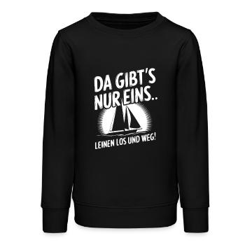 Leinen los und nichts wie weg! Wir legen ab! - Teenager Organic Sweatshirt Mini Changer von Stanley/Stella - Schwarz - Vorne - AI Model Teenager Male light (155cm)
