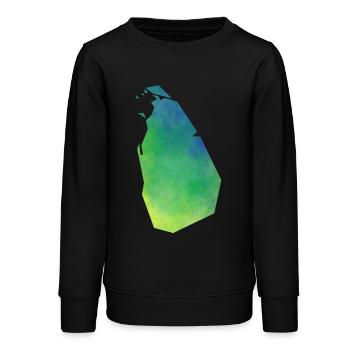 sri lanka - Teenager Organic Sweatshirt Mini Changer von Stanley/Stella - Schwarz - Vorne - AI Model Teenager Male light (155cm)