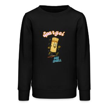 Spargel - Teenager Organic Sweatshirt Mini Changer von Stanley/Stella - Schwarz - Vorne - AI Model Teenager Male light (155cm)