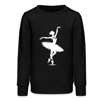 Ausdruck und Harmonie im klassischen Ballett Tanz - Teenager Organic Sweatshirt Mini Changer von Stanley/Stella - Schwarz - Vorne - AI Model Teenager Male light (155cm)