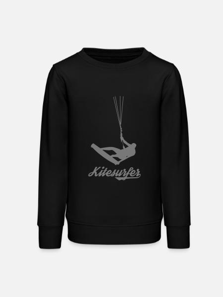 Kitesurfer - Teenager Organic Sweatshirt Mini Changer von Stanley/Stella - Schwarz
