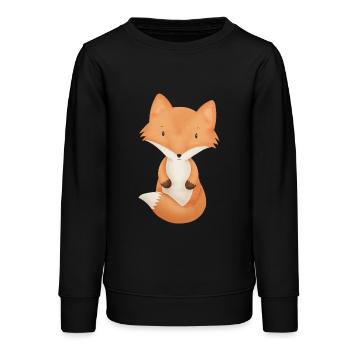Fuchs - Teenager Organic Sweatshirt Mini Changer von Stanley/Stella - Schwarz - Vorne - AI Model Teenager Male light (155cm)