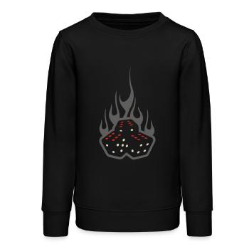 dice 666 - Sweat ado bio Stanley/Stella - noir - Devant - AI Model Teenager Male light (155cm)
