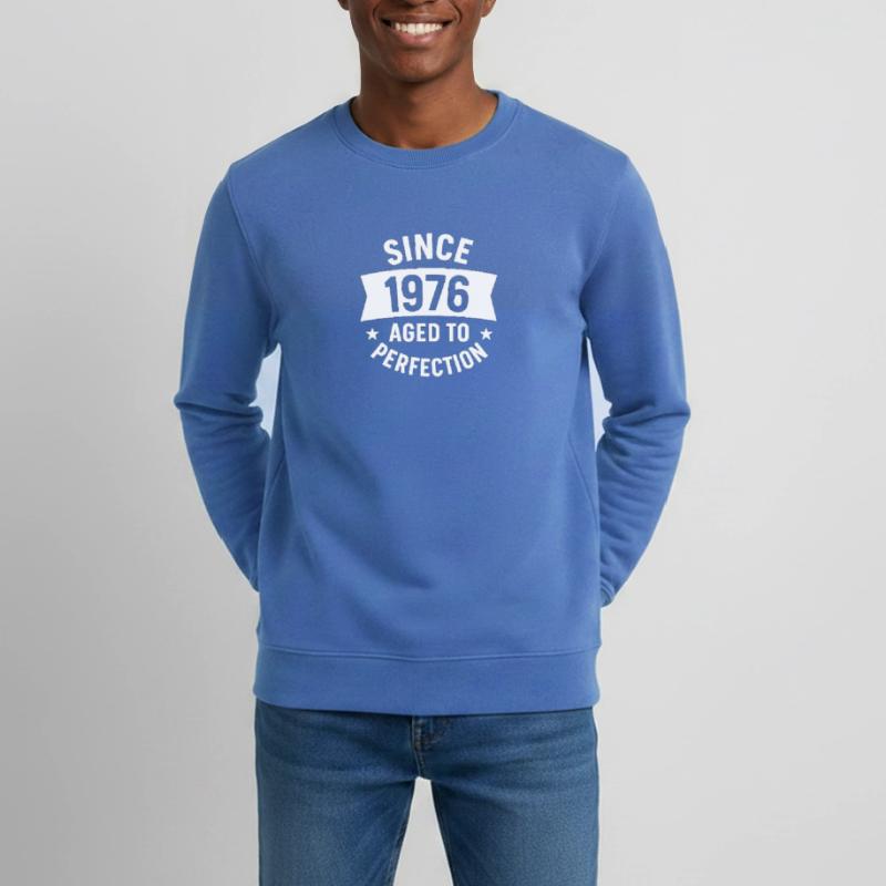 1976 – 50 Jahre Pullover oder Hemd als Geschenk Teenager Organic Sweatshirt Mini Changer von Stanley/Stella
