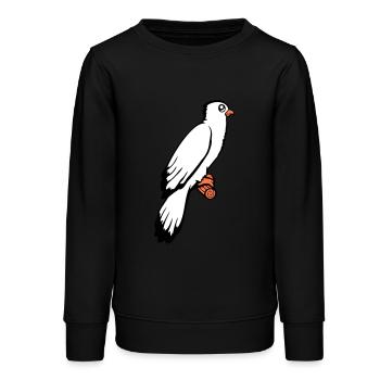 oiseau assis mignon cage branche animal de compagnie cher perroquet - Sweat ado bio Stanley/Stella - noir - Devant - AI Model Teenager Male light (155cm)