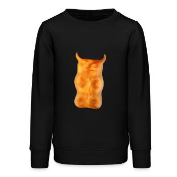 Gummibärchen Devil #3 - Teenager Organic Sweatshirt Mini Changer von Stanley/Stella - Schwarz - Vorne - AI Model Teenager Male light (155cm)