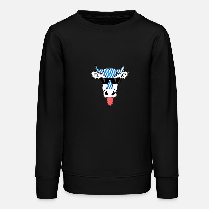 Vache Bavaroise fraîche - Sweat ado bio Stanley/Stella - noir