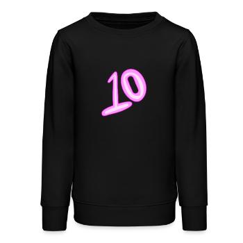 10 - Teenager Organic Sweatshirt Mini Changer von Stanley/Stella - Schwarz - Vorne - AI Model Teenager Male light (155cm)