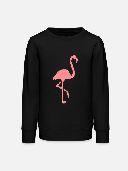 Flamingo - Teenager Organic Sweatshirt Mini Changer von Stanley/Stella - Schwarz