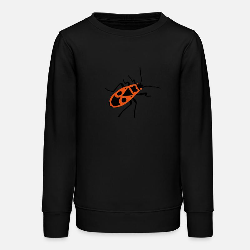 Fire beetle - insect - Firebug - Teens Organic Sweatshirt by Stanley/Stella - black