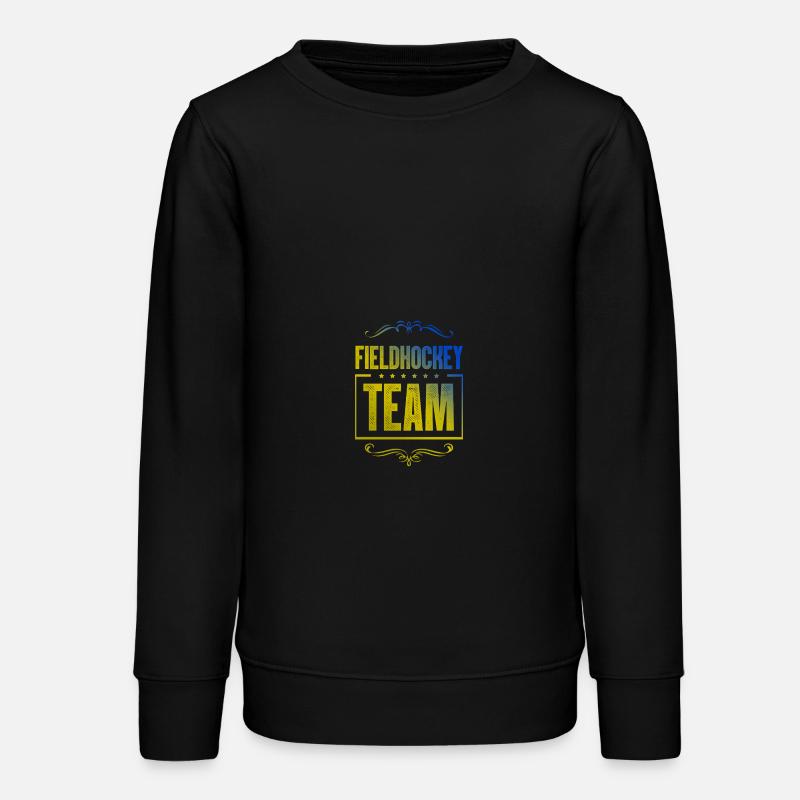 Équipe de hockey sur gazon - Sweat ado bio Stanley/Stella - noir