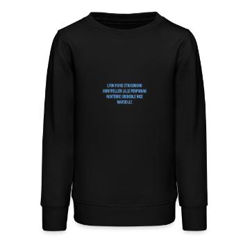 Typisches französisches Souvenir - Teenager Organic Sweatshirt Mini Changer von Stanley/Stella - Schwarz - Vorne - AI Model Teenager Male light (155cm)
