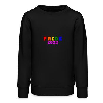 Pride 2023 - Teenager Organic Sweatshirt Mini Changer von Stanley/Stella - Schwarz - Vorne - AI Model Teenager Male light (155cm)